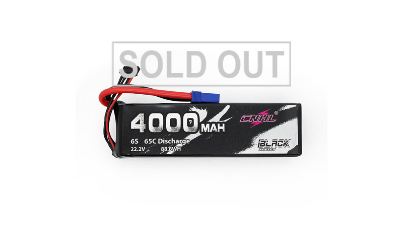 CNHL Black Series 4000mAh 22.2V 6S 65C Lipo Battery